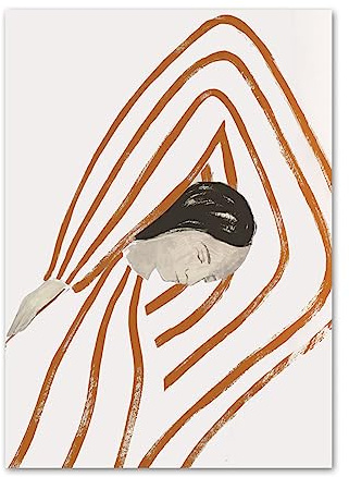 LVTFCO Sofia Lind Body Line Poster Sofia Lind Wandkunst Sofia Lind druckt abstraktes Leinwandgemälde für Schlafzimmer Wandkunst Dekorbild 30x40cmx1 Kein Rahmen