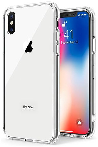TENOC Phone Case Compatible for iPhone Xs Max, Clear Case Non-Yellowing Shockproof Protective Bumper Slim Cover for 6.5 Inch