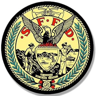 WildeBabsKLBT 11cm Hochwertiger Auto-Aufkleber Sticker Decal Autoaufkleber Aufkleber-Folie Wetterfest San Francisco Fire Department Dept. Feuerwehr F1762
