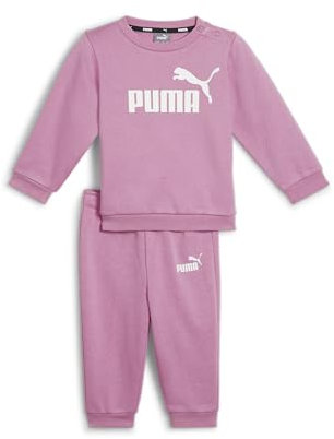 PUMA Minicats Ess Crew Jogger Fl, Tuta sportiva Unisex - Bimbi 0-24, Mauved Out, 80