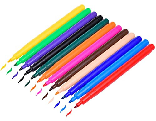 Lebensmittelstifte, 12 Stück Essbare Markierungen Für Kekse, Essbare Stifte Zum Dekorieren Von Keksen, Lebensmittelfarbe Für Kuchen, Kekse, Fondant, Desserts, Ostereier, 6,96 Zoll