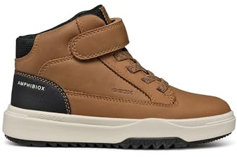 Geox J BUNSHEE BOY B ABX Ankle Boot, Tobacco/Black, 5 UK