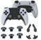 Hzxkqmil Metall-Thumbsticks für PS5 Edge Controller, 6 Joystick Analogsticks 4 Rückpaddel Trigger-Tasten Austauschbare Zubehör-Set für PS5 Edge Controller, Bronze Schwarz