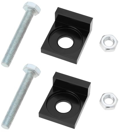 ECSiNG 2 piezas Ajustador Tensor de Cadena de Motocicleta 12mm Diámetro de Orificio Tensor CNC para Moto de Cross Motor Bicicleta Motocicleta 50cc 70cc 90cc 110cc 125cc Negro
