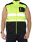 ANZEE Men's Hi Viz High Visibility Bodywarmer Sleeveless Fleece Gilet Jacket | Hi Vis Workwear Security Safety Wear Waterproof Full Zip Waistcoat Vest Top for Men’s S-XXL (UK, Alpha, M, Yellow)