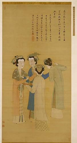ZHAOSHAN Leinwandbilder, Poster, 58 x 90 cm, ohne Rahmen, Motiv: Court Ladies of the ehemalige Shu von Famous Painter