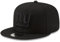 New Era NFL 9FIFTY Black On Black Adjustable Snapback Hat Cap One Size Fits All, New York Giants Black, Einheitsgröße