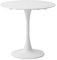 JZGORC Table à Manger Ronde Moderne, Table à Manger Décontractée Ronde de 80 cm, Adaptée pour 2 à 4 Personnes, Très Adaptée au Salon, Salle à Manger, Cuisine, Café - Blanc
