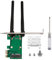 WiFi Card Ac 1200Mbps Wireless Wifi PcIe Network Card 5Ghz 2.4Ghz Dual Band PcI Express Network Card with Bluetooth 4.2 for Desktop PC Windows 10 8.1 8 7 32/64Bits WIE7265 (No Network Card Included)