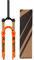 GEIRONV Fourche Avant de VTT 29 Pouces en Alliage D'aluminium, Débattement 120 MM Frein Disque À Dégagement Rapide Amortisseur Fourche Pneumatique Verrouillage Manuel/Couronne(Orange,HL-29inch)