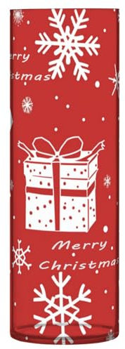 Kunststoff-Blumenvasen mit Weihnachtsmotiven, Schneeflocken-Box, 30 x 9 cm, kleine Blumenvasen, transparent, für Eingangsbereich, Regal, Einweihungsdekoration