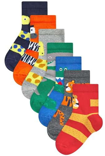 NEXT Jungen Socken mit hohem Baumwollanteil, 7er-Pack
