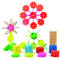 small foot 10415 Verbindungsspiel Blümchen 240 Teile aus stabilem Holz