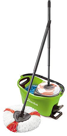 Vileda Colors Turbo EasyWring&Clean Komplett Box Lavapavimenti, Microfibra, Verde, 29.6 x 48.6 x 29.3