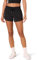 Amazon Essentials Short de Course Tissé à Ceinture Froncée, Coupe Standard Athlétique Femme, Noir, M