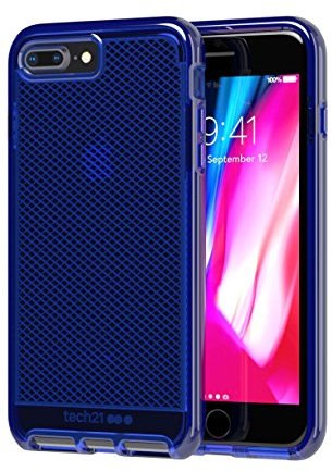 Tech21 protective cover for iPhone 7/8 Plus with technology flexshock blue night motif Evo Check