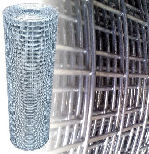 Garmix Volierendraht 25x25mm Drahtgitter 4-Eck Maschendraht Zaun Verzinkt (100cm x 10m, 1,45mm dick)