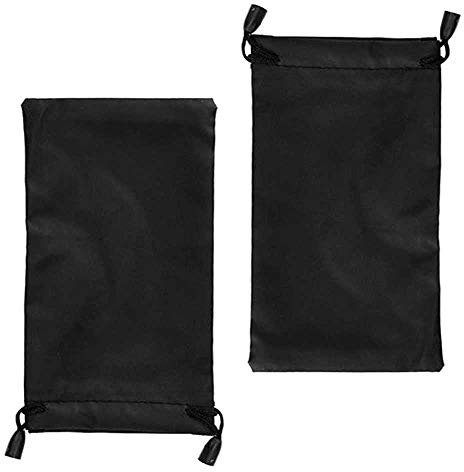 OcioDual 2x Borsa Custodia Morbida Nylon per Telefono Cellulare Occhiali da Sole MP3 Nero