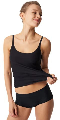 Chantelle Women's, SOFTSTRETCH, Camisole , Women's invisible lingerie, Black (Schwarz 11), 3XL-4XL