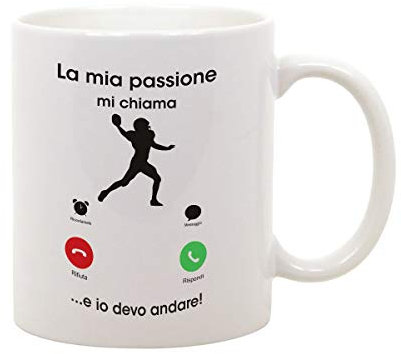 t-shirteria Tazza Mug in Ceramica Mestieri Football Americano La mia passione mi chiama e io devo andare - sport - gadget divertente - idea regalo