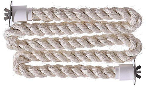 Sisal Rope Zig Zag Parrot Perch - Extra Large