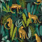 Tischdeko 20 Stück Serviette Cocktail Leopard Tier Afrika