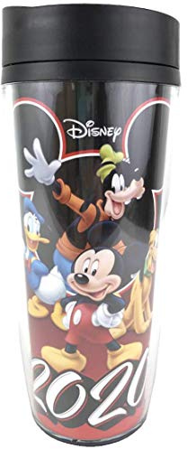 Disney 2020 All Ears Mickey Goofy Donald Pluto Travel Mug 18 Ounces