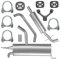 Adamot Auspuffanlage Schalldämpferset Auspuff für VW Golf 5 V 1.4i 16V 1.4i Fsi auch Plus, Golf 6 VI 1.4i 16V