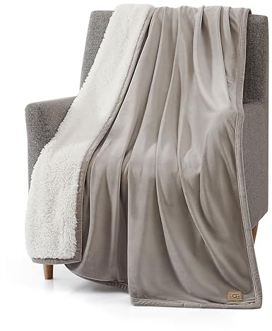 UGG Bliss Sherpa Couvre-lit Huître Taille Unique