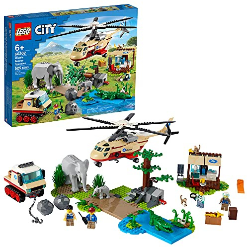 LEGO City Wildlife Rescue Operation 60302 Building Kit; Creative Toy; Best Gifts for Kids; New 2021 (525 Pieces)