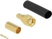 Delock SMA Stecker zum Crimpen LMR200 mit passendem Schrumpfschlauch