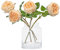 DUYONE Künstliche Blumen für Dekoration, Heimdekoration, echte Haptik, künstliche Blumen, Austin, Rose, Pfingstrose, Latex, künstliche Blumen, Wohnzimmer, Dekoration, lebendige(Champagner, 4 Stück)