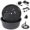 CLGarden Springbrunnenbecken Set mit 150 Liter Becken und 88cm GFK Abdeckung Springbrunnen Pumpe SP1 DIY LED Beleuchtung