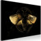 decomonkey Bilder Motte 120x80 cm 1 Teilig Leinwandbilder Bild auf Leinwand Vlies Wandbild Kunstdruck Wanddeko Wand Wohnzimmer Wanddekoration Deko Modern Tiere Natur Insekt schwarz