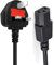 Power Lead UK 3 Pin IEC C13 Power Cable for TV, pc, monitor, plug, printers power cord