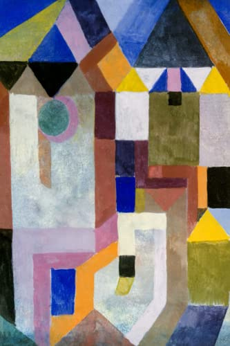The Notebook: 6x9 | Paul Klee Colorful Architecture (1917) Cover Art Notebook | Highschool, College, Work and Personal Notebook | Paperback Wide Ruled