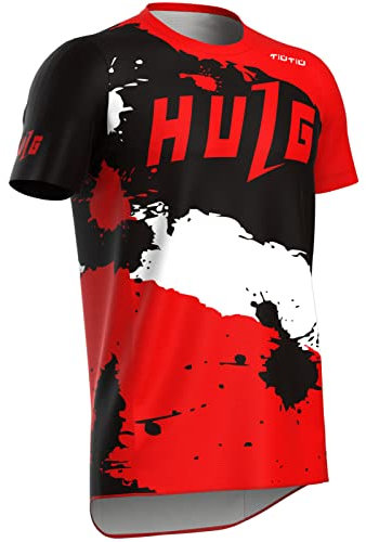 Mountainbike-Shirt,Fahrradtrikot Herren,rennrad Trikot Herren,Fahrradtrikot Herren Kurzarm,MTB Trikot,Atmungsaktives Material,Schnell Trocknend,antibakteriell (style-05,3XL)
