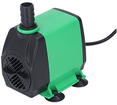 Bomba Sumergible, Elevación de 3 Metros Bomba de Fuente de 60 W Ahorro de Energía Cable de Alimentación Ultra Silencioso de 2 M para Acuario (Enchufe UE 220V)