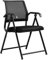 Faltbarer Bürostuhl,gepolsterte Klappstühle mit Armlehnen,ergonomischer Netzrücken, Kleiner Computerstuhl, Computer-Schreibtischstuhl,bequemer, gepolsterter Sitz, Kleiner Bürostuhl für kleine Räume (