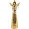 Logbuch-Verlag Statuetta di angelo grande, 24 cm, oro lucido, idea regalo