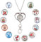 SUNNYCLUE 1Boîte 12pièces Colliers de Longe Porte-Badge Collier Hiver Noël Bureau Badge Longe ID Titulaires Nom Étiquette Longes Échappée pour Femme Enseignant Étudiant Infirmière Noël Nouvel An Cadea