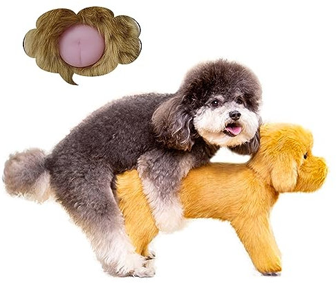 ZZYYZZ Welpen-Herzschlag-Spielzeug, Simulations-Paarungshundespielzeug, interaktives Schlaf-Silikonspielzeug für Hunde, langlebiges, weiches Plüsch-Haustierhund, schlafendes,7.1/18/cm