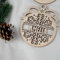 KIDSMOOD Personalisierte Weihnachtskugel aus Holz für Kinder und Familie - Christbaumschmuck aus Holz mit individuellem Namen - 2er Set