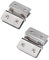 2 Pieces Glass Door Clamp Hinge,Zinc Alloy Folding Door Hinge or Cupboard Cabinet Glass Doors