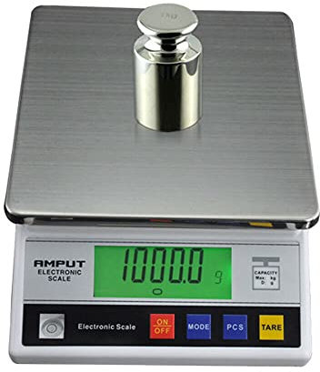 Digitale Laborwaage 0.1g/7500g Feinwaage Digital Präzisionswaage Digital-Waage mit LCD Display, Tara-Funktion, Subtraktion, Zählfunktion, Kalibrierung, Energiesparfunktion