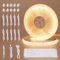 BENLUN 12V Tira LED COB Bajo Mueble Cocina Kit 10 Metri, Luz LED 3000K Blanco Cálido, Luces LED Adhesivas Recortable, con Dimmer y Fuente de Alimentación para Vitrina, Armario, Estanteria