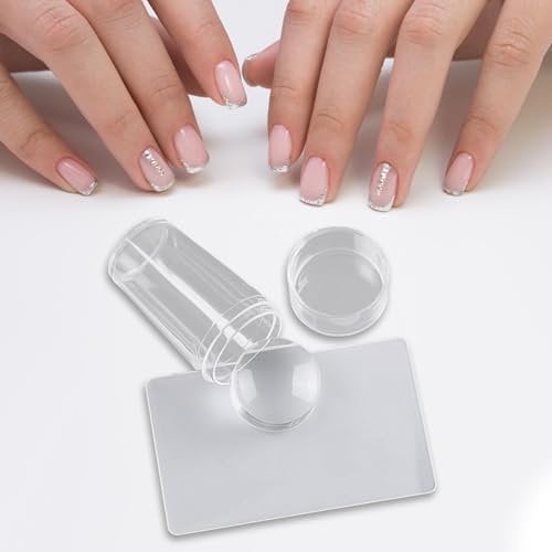 Stamp Clear Nail Stamp Set Silicone French Nails Stamp Stamper French Stamper - Silicone Stamp for the Perfect French Look
