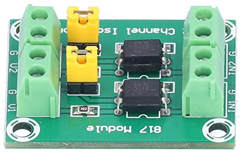 Fafeicy 817 Optokoppler Anti-Jamming 2-Kanal-Isolationsplatine, Leichtes, Tragbares Fotoelektrisches Isoliertes Modul