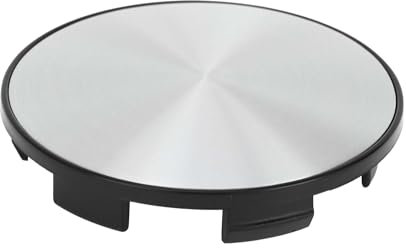 A ABSOPRO 68 Mm 2,68 Argent Noir Universel Voiture Roue Moyeu Centre Caps Couvre Protecteurs Pour Suv Camion - Pack De 1
