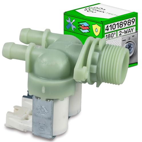 Electrovalvula Lavadora 2 Vías 180° Ø 10,5 mm con Código Original 41018989 para Candy - Garantía de 5 Años - ONIX TECH